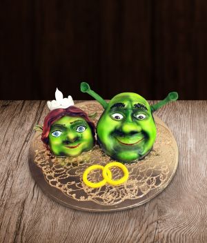 Tortas Šrekas ir Fiona (Shrek and princess Fiona)