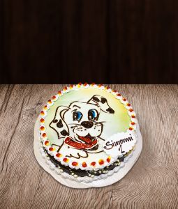 Vaikiškas tortas šuniukas