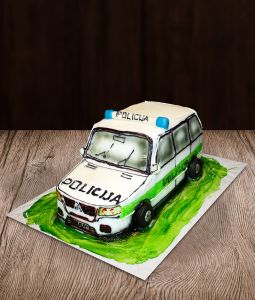 Tortas policijos automobilis