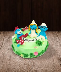 Tortas Smurfai