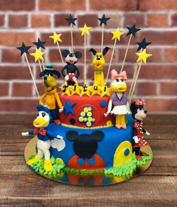 Tortas Mickey Minnie Mouse, Pluto, Donaldas ir draugai
