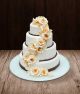 Vestuvinis tortas keturių aukštų