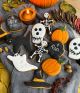 HELOVINO (Halloween) meduoliukas (moliūgas, skrybelė, kaukolė, antkapis)